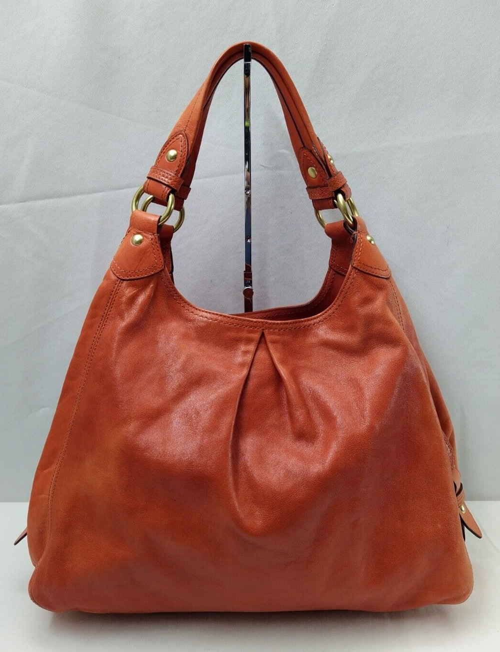 Coach Orange Leather Shoulder Bag